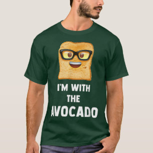 Funny I'm with the Avocado Toast Halloween Costume T-Shirt
