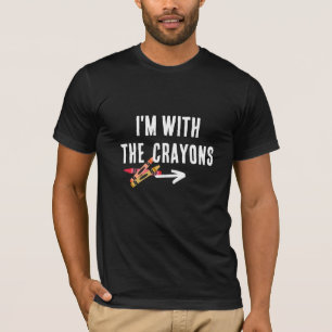 Funny "I'm With the Crayons" Group Halloween T-Shirt
