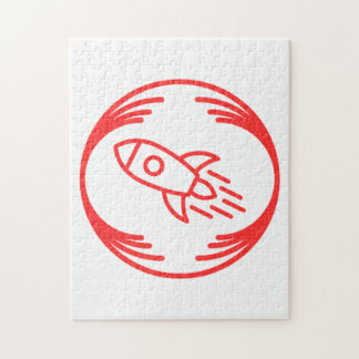 Funny image in the middle of a funny design jigsaw puzzle