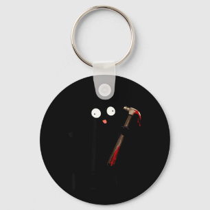 Funny In Cat Anime Spooky Black Cats Halloween Key Ring