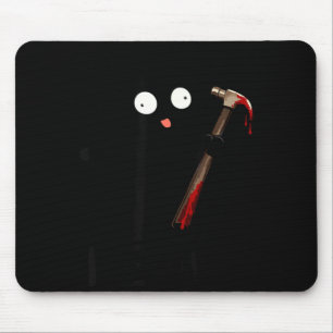 Funny In Cat Anime Spooky Black Cats Halloween Mouse Pad