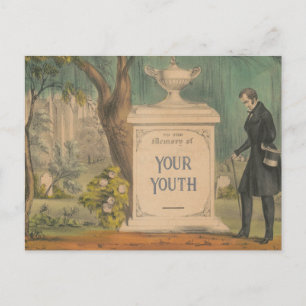 Funny "In Memory of Your Youth" Birthday Postcard