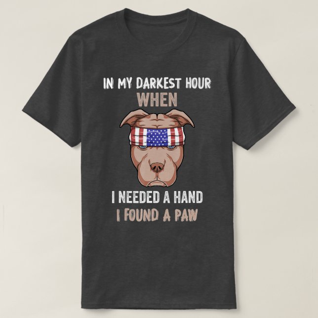 funny in my darkest hour when i needed a hand i fo T-Shirt (Design Front)