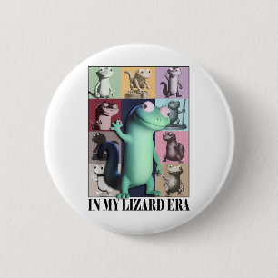 Funny In My Lizard Era Meme Animal Women Men _1 6 Cm Round Badge