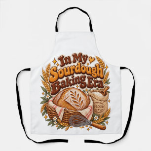 Funny In My Sourdough Baking Era Retro Kitchen Apron