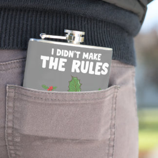 Funny Inappropriate Christmas Adult I Didnt Make Hip Flask