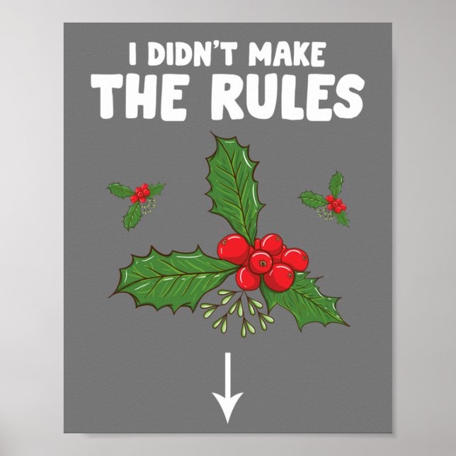 Funny Inappropriate Christmas Adult I Didnt Make Poster (Front)