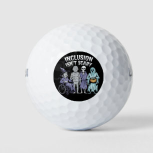 Funny Inclusion Isn't Scary Teacher Halloween 2024 Golf Balls