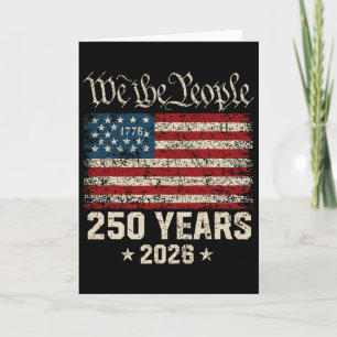 Funny Independence Day 4th Of July 1776-2026 250th Card
