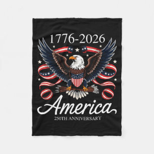 Funny independence day 4th of july 1776-2026 250th fleece blanket