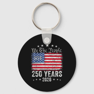 Funny Independence Day 4th Of July 1776-2026 250th Key Ring