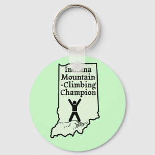 Funny Indiana Mountain Climbing Champion Key Ring