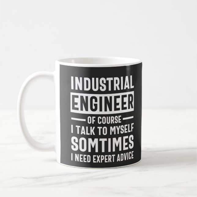Funny Industrial  Engineer Gift Coffee Mug (Left)