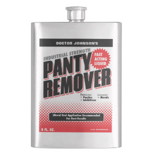 Funny Industrial Panty Remover Gag Gift Hip Flask