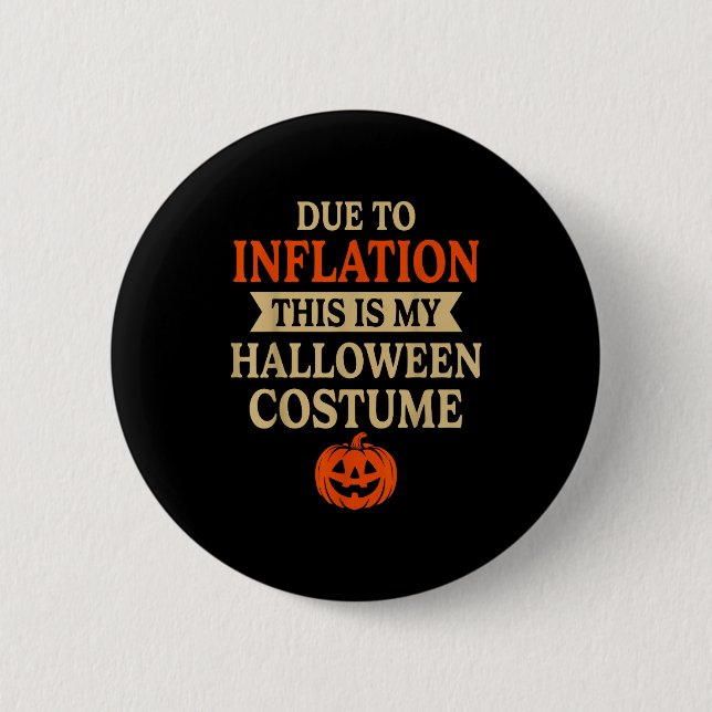 Funny Inflation Halloween Costume Couple Matching  6 Cm Round Badge (Front)