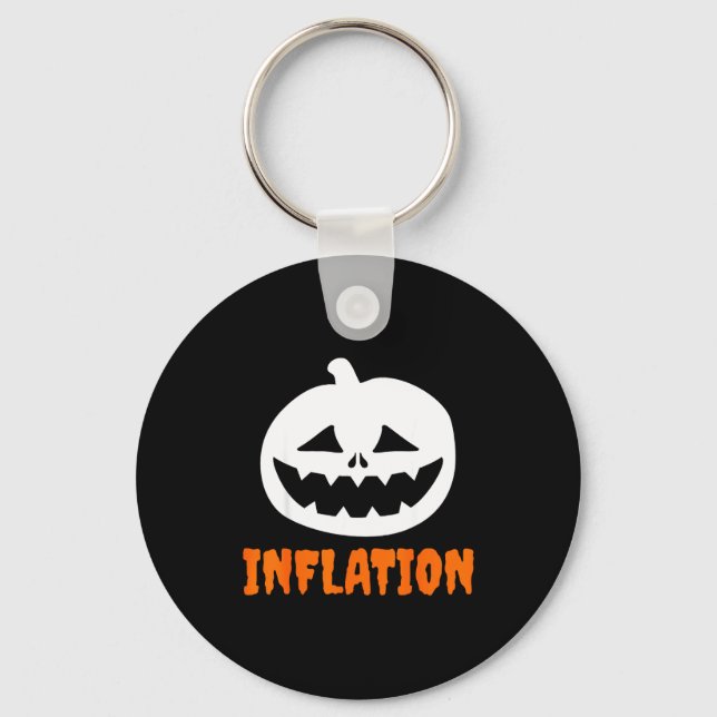 Funny Inflation Halloween Costume Couple Matching  Key Ring (Front)