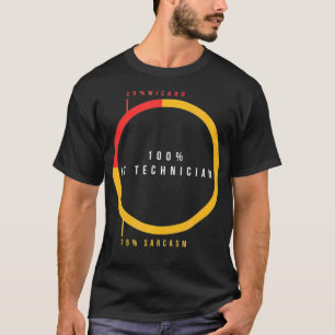 Funny Information Technology Technician Pie Chart  T-Shirt