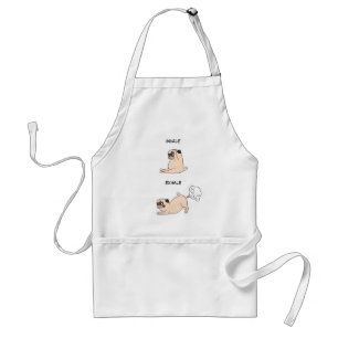 Funny Inhale Exhale Dog Standard Apron