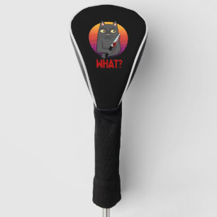 Funny Innocent Murder Cat Scary Golf Head Cover