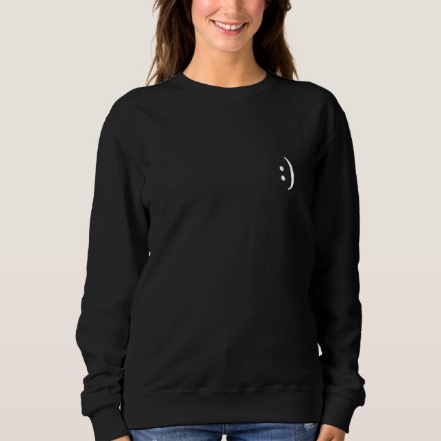 Funny Insomnia & Sleep Problem Typography Design Sweatshirt (Front)
