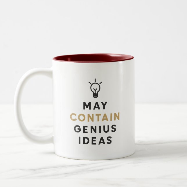 Funny Inspirational Creative Thinking Student Mug (Left)