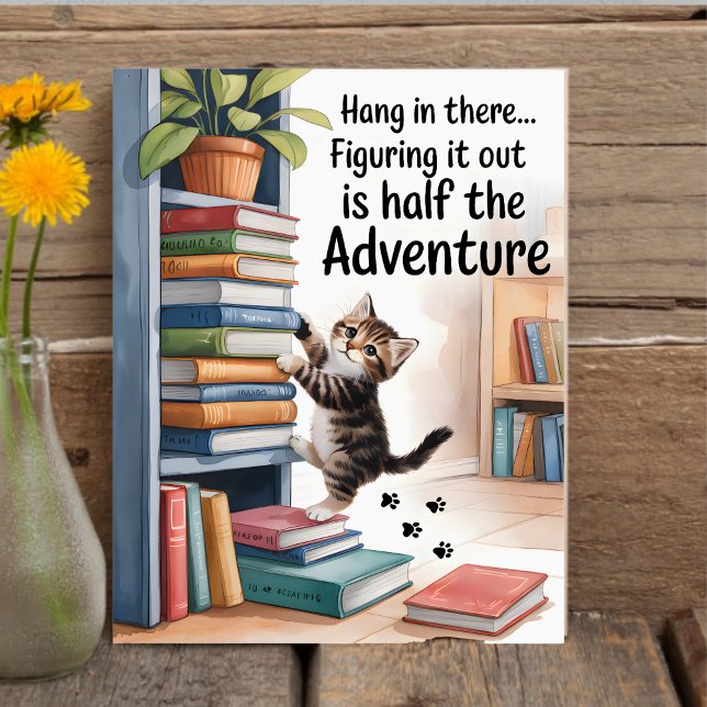 Funny Inspirational Hang In There Cat Acrylic Sign (Creator Uploaded)