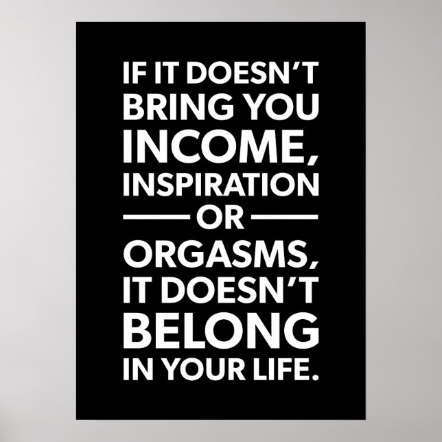 Funny Inspirational  Poster (Front)