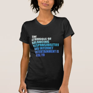 Funny internet meme Gen Z humour quote T-Shirt