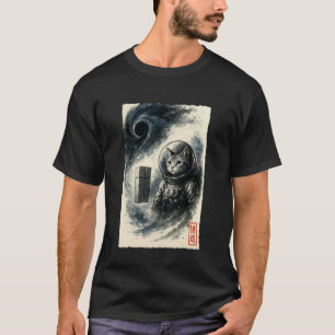 Funny Interstellar Cat Astronaut Kitten Space Sci- T-Shirt