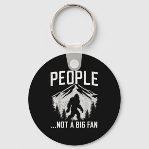 Funny Introvert Bigfoot People Not A Big Fan Dad J Key Ring