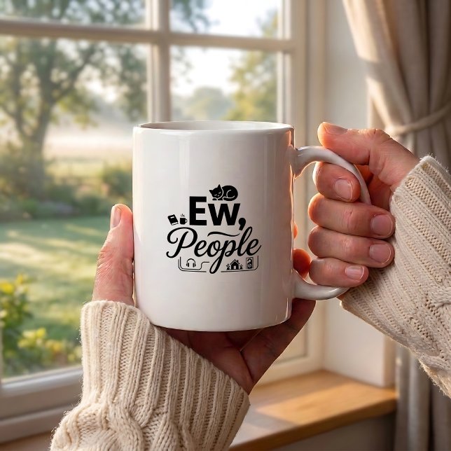 Funny Introvert Coffee Mug - People Quote Design (Creator Uploaded)