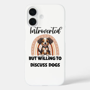 Funny Introvert Dog Lover Quote iPhone 16 Case