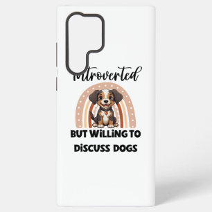 Funny Introvert Dog Lover Quote Samsung Galaxy Case