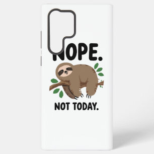 Funny Introvert Humor with a Lazy Sloth Samsung Galaxy Case