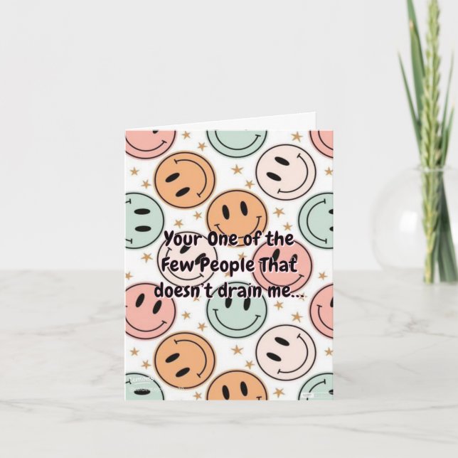 Funny Introvert Humour Greeting Card (Front)