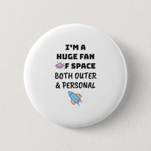 Funny Introvert Mens Teens Women Social Distancing 6 Cm Round Badge