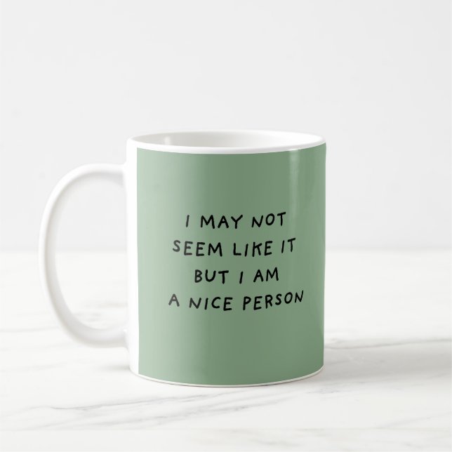 Funny Introvert Quote Sarcastic Gift Coffee Mug (Left)