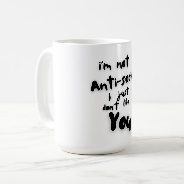 Funny Introvert  Saying Coffee Mug (Front Left)