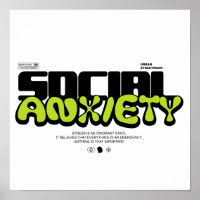 Funny Introvert "Social Anxiety" Quote