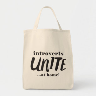 Funny Introverts Tote Bag