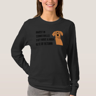 Funny Invest In Tennis Balls Financial Teacher Acc T-Shirt