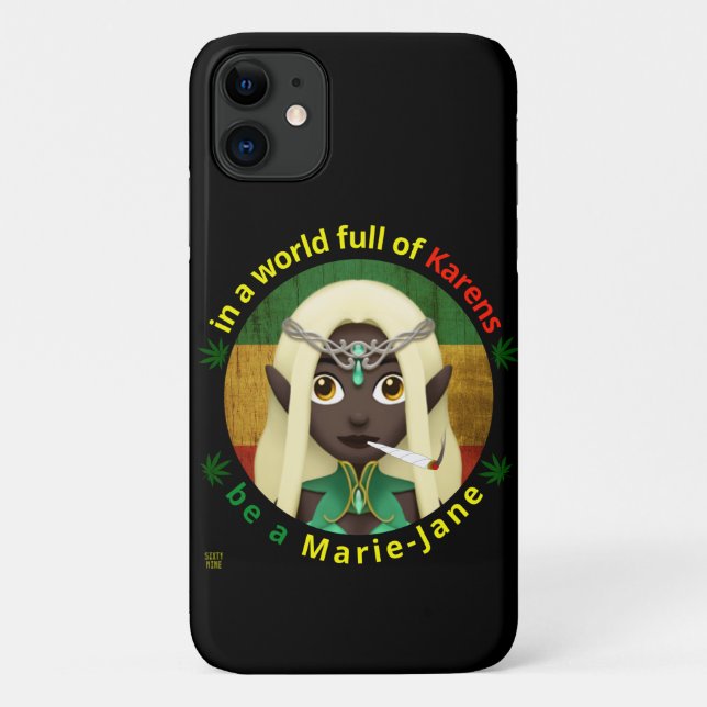 funny iPhone 11 phone case  "BE A MARIE-JANE" (Back)