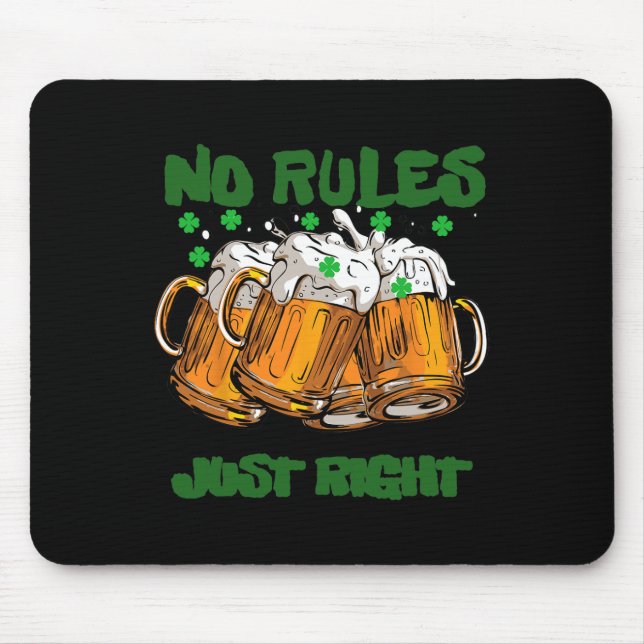 Funny Ireland Irish 4 Leaf St Paddys  Mouse Pad (Front)