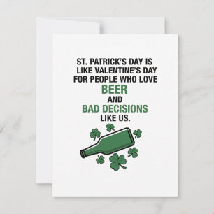 Funny Irish Beer Greeting Card