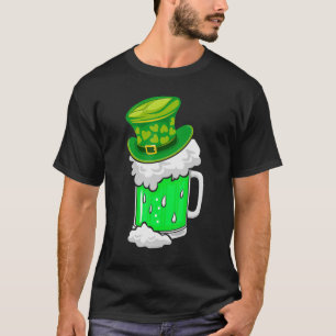 Funny Irish Beer Irish Hat Shamrocks St Patricks D T-Shirt