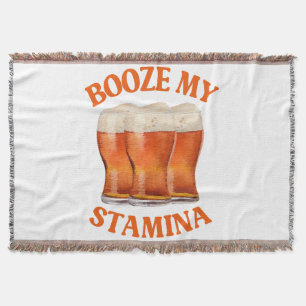 FUNNY IRISH BEER THROW BLANKET