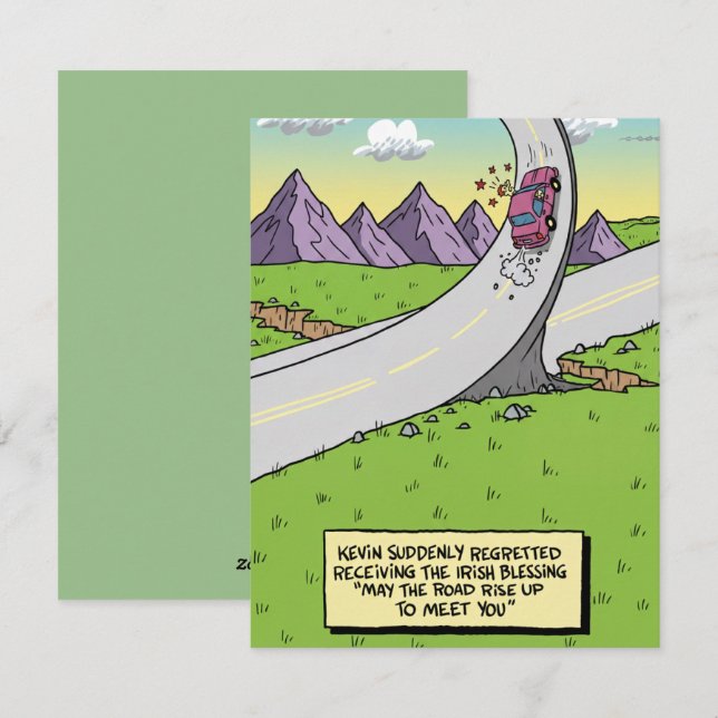 Funny Irish Blessing St Patrick’s Card (Front/Back)