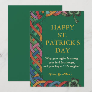 Funny Irish Coffee Lucky St. Patrick's Day Card