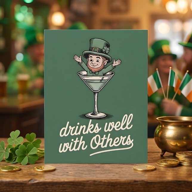 Funny Irish Drinking Buddy Party Card (Creator Uploaded)