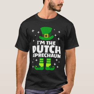 Funny Irish Dutch Leprechaun Happy St Patricks Day T-Shirt
